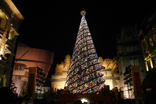 USJのクリスマスツリー